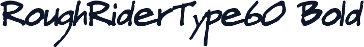 RoughRiderType60 Bold