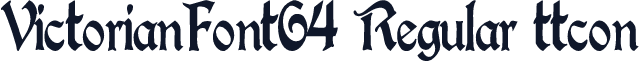 VictorianFont64 Regular ttcon