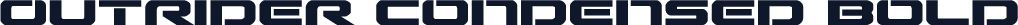 Outrider Condensed Bold