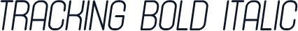 Tracking Bold Italic