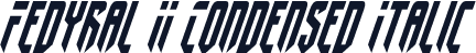Fedyral II Condensed Italic