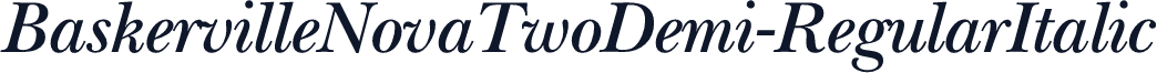 BaskervilleNovaTwoDemi-RegularItalic