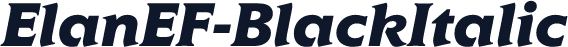 ElanEF-BlackItalic
