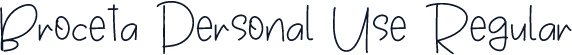 Broceta Personal Use Regular