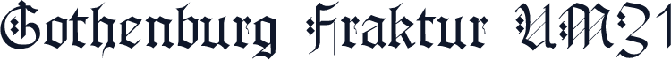 Gothenburg Fraktur UMZ1