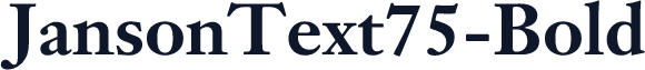 JansonText75-Bold