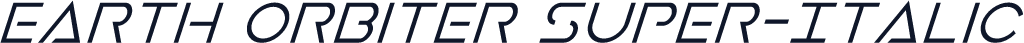 Earth Orbiter Super-Italic