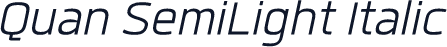 Quan SemiLight Italic