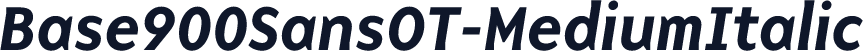 Base900SansOT-MediumItalic