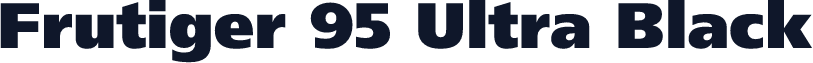 Frutiger 95 Ultra Black