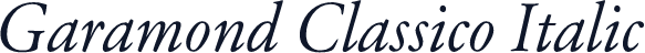 Garamond Classico Italic