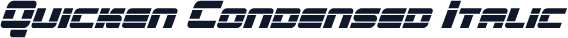 Quicken Condensed Italic