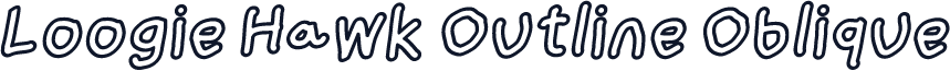 Loogie Hawk Outline Oblique