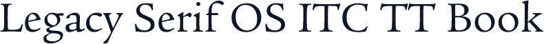 Legacy Serif OS ITC TT Book