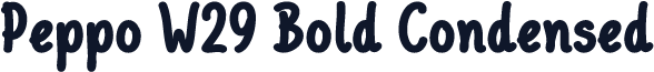 Peppo W29 Bold Condensed