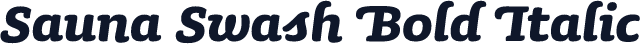 Sauna Swash Bold Italic