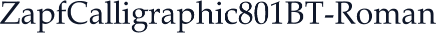 ZapfCalligraphic801BT-Roman