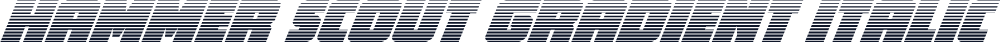 Hammer Scout Gradient Italic
