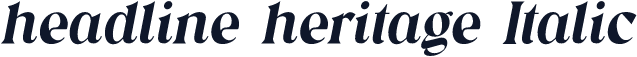 headline heritage Italic