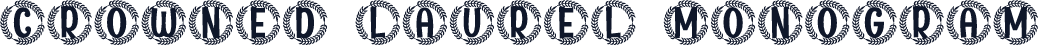 Crowned Laurel Monogram