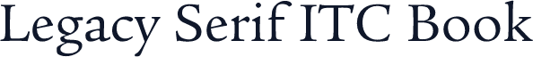 Legacy Serif ITC Book