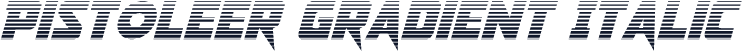 Pistoleer Gradient Italic