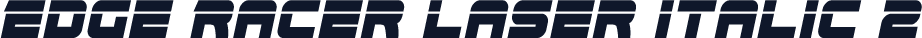 Edge Racer Laser Italic 2