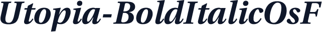 Utopia-BoldItalicOsF