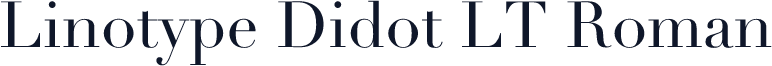 Linotype Didot LT Roman