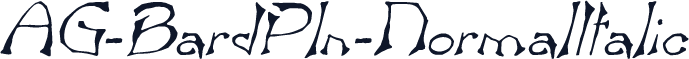 AG-BardPln-NormalItalic