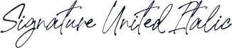 Signature United Italic