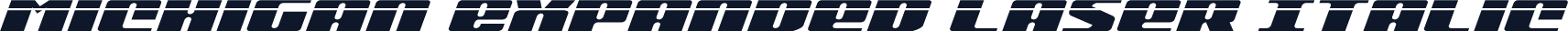 Michigan Expanded Laser Italic