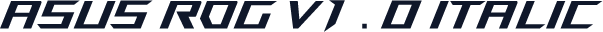 ASUS ROG v1.0 Italic