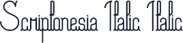 Scriptonesia Italic Italic