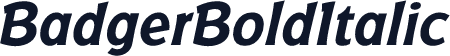 BadgerBoldItalic