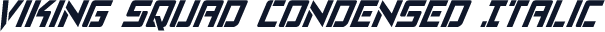 Viking Squad Condensed Italic