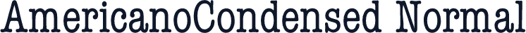 AmericanoCondensed Normal