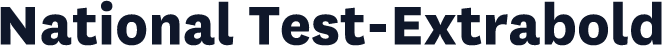 National Test-Extrabold