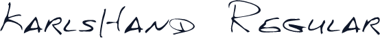 KarlsHand Regular