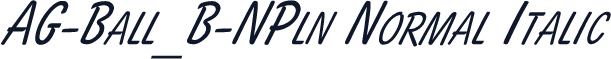 AG-Ball_B-NPln Normal Italic