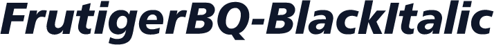 FrutigerBQ-BlackItalic
