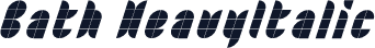 Bath HeavyItalic