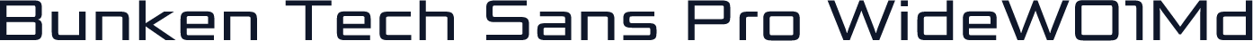 Bunken Tech Sans Pro WideW01Md