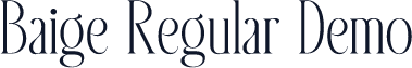 Baige Regular Demo