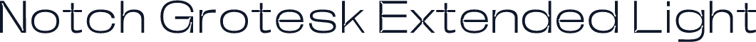 Notch Grotesk Extended Light