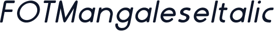FOTMangaleseItalic