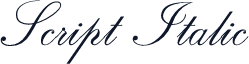 Script Italic