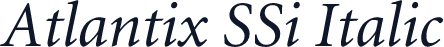 Atlantix SSi Italic