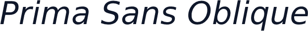 Prima Sans Oblique