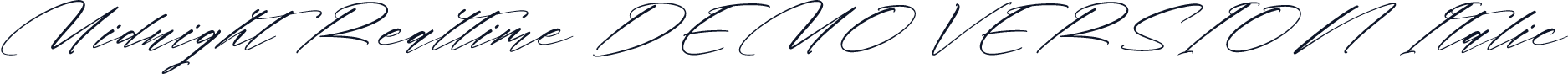 Midnight Realtime DEMO VERSION Italic